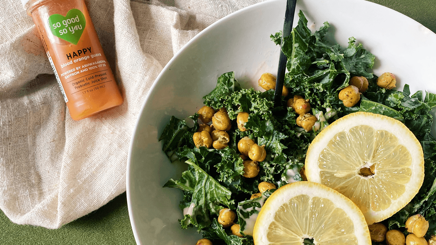 Flavorful Kale Caesar Salad Recipe - So Good So You