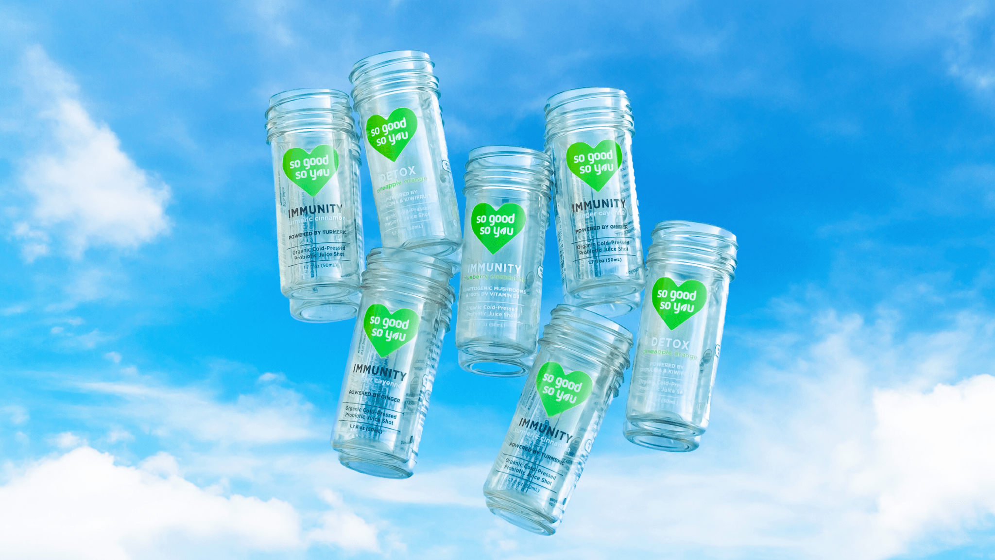 TRUE Certified + New RPET® Shot Bottles - So Good So You