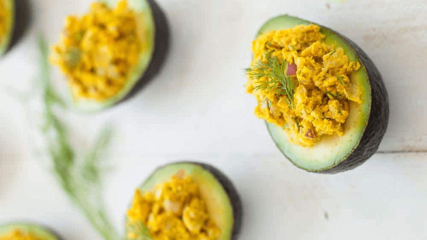 Turmeric Chickpea Salad Avocado Boats Recipe - So Good So You