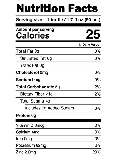 Nutrition facts