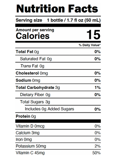 Nutrition facts