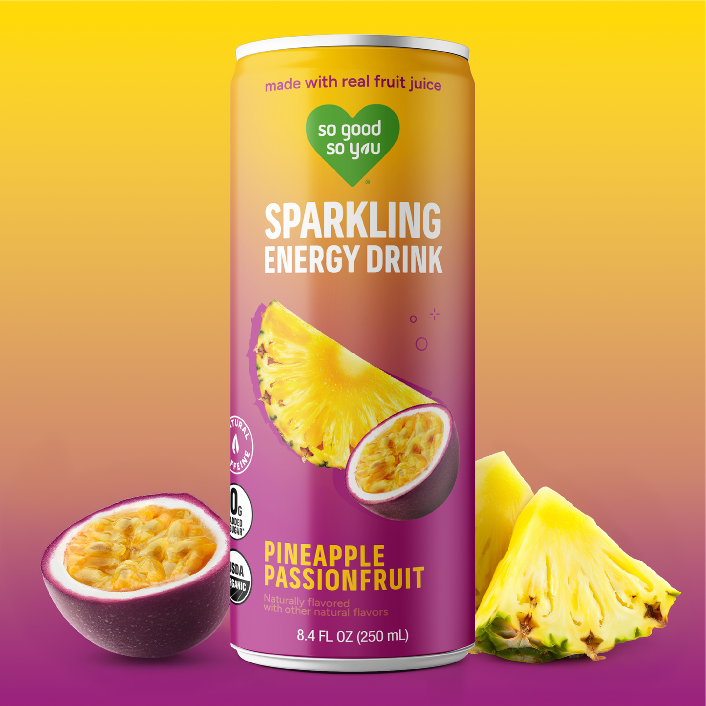 Sparkling Energy Pineapple Passionfruit | So Good So You