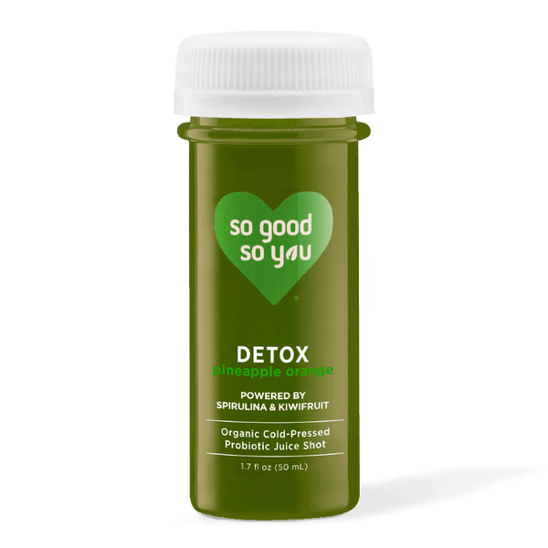 Detox Pineapple Orange, Probiotic Juice Shots